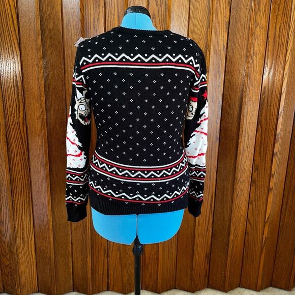 UGLY Christmas Sweater RICK And MORTY HAPPY HUMAN HOLIDAY size S - Picture 2 of 3